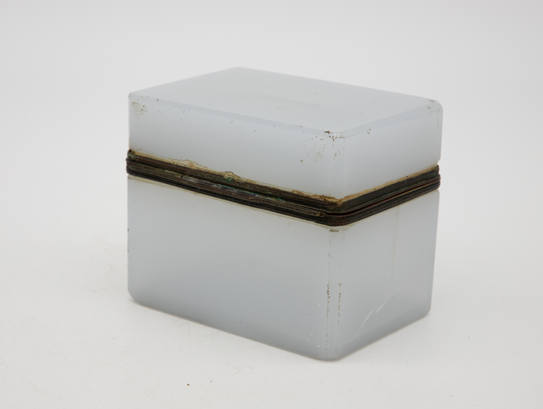 1860 French Opaline Glass Box