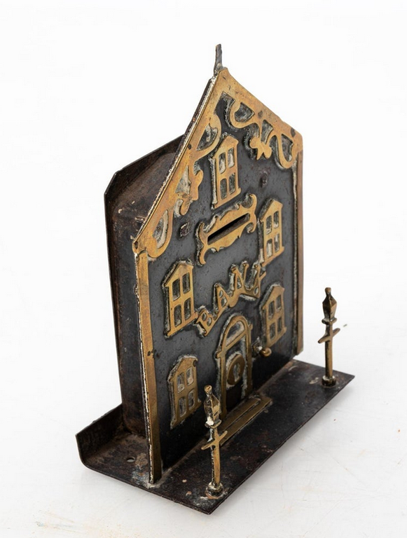 Metal Money Bank Box, 1880