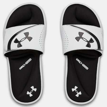 Under Armour Boys Ignite VI Slide - White Size 1