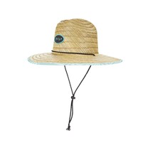 Capri Straw Lifeguard Hat - Teal