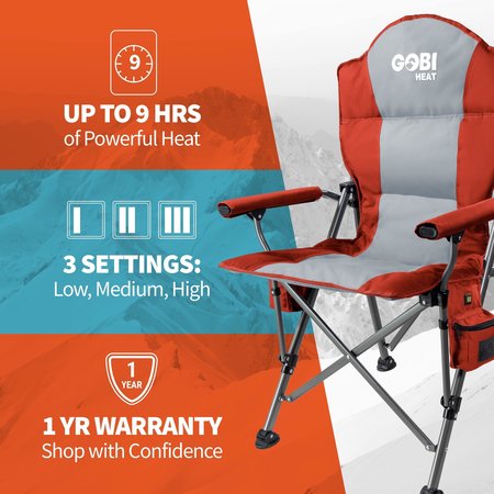 Gobi Heat Heated Camp Chair Midnight