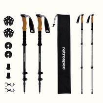 Trekking Poles#4878 Alu/Cork grip Mtte \BLK