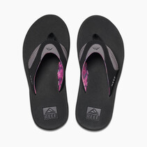 Reef Fanning Black/Grey/Purple Sz9 Womens