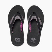 Reef Fanning Black/Grey/Purple Sz6 Womens