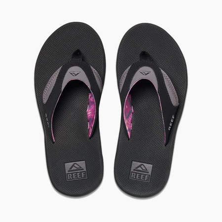 Reef Reef Fanning Black/Grey/Purple Sz6 Womens