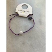 Iridescent White Shell Bracelet Lpurp