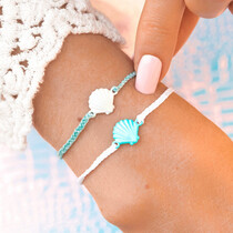 Iridescent White Shell Bracelet ICEB