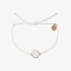 PuraVida Cameo Rose Gold Bracelet White