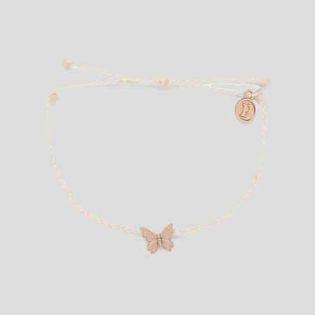 PuraVida Butterfly in Flight RG Bracelet Vanilla
