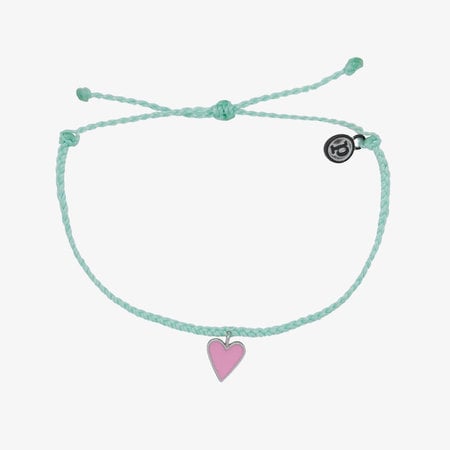 PuraVida Petite Heart Silver Bracelet WINF