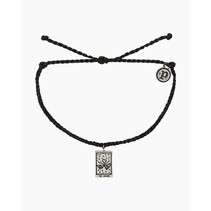 Lover Tarot Silver Bracelet Black