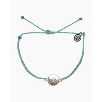 Be a Rainbow Silver Charm Bracelet Seafoam