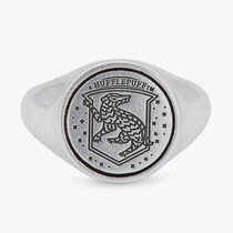 Hufflepuff Signet Ring Silver sz 8