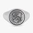 PuraVida Hufflepuff Signet Ring Silver sz 9