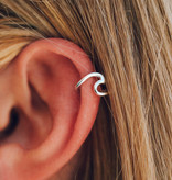PuraVida Wave ear cuff Silver