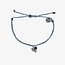 PuraVida Surf Love Silver Bracelet Blue