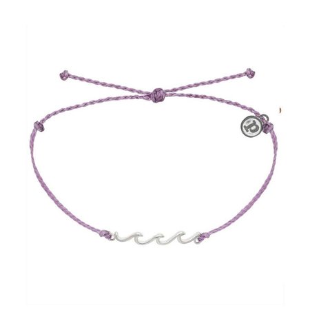 PuraVida Silver Delicate Wave Bracelet LPUR