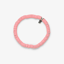 Pastal Disc Stretch Bracelet Pink