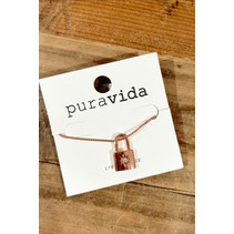 Lock Pendent Necklace Rose Gold