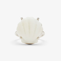 Grande Shell Ring SILV Sz 7