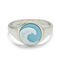 PuraVida Cameo Wave Signet SILV Sz7