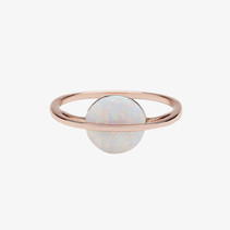 Opal Saturn Ring RGOL Sz8