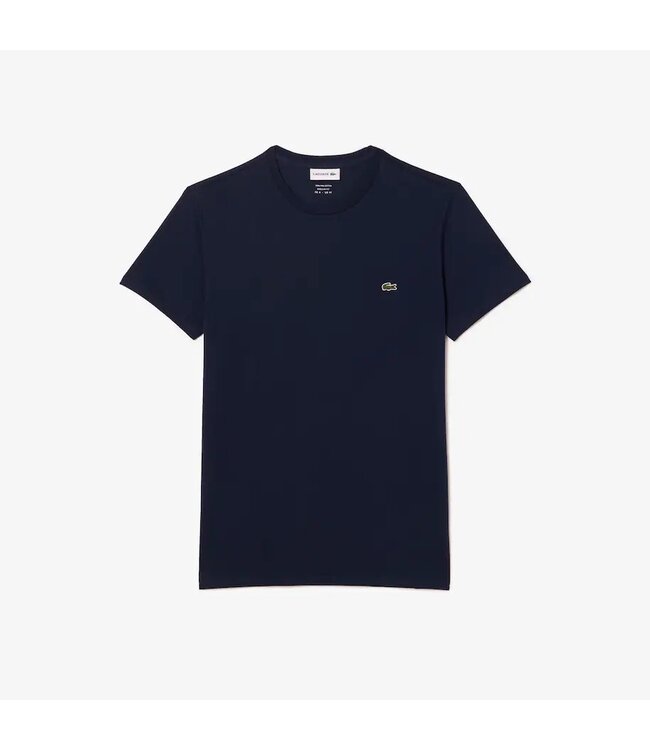 Lacoste T-SHIRT COL ROND EN JERSEY DE COTON PIMA UNI TH6709 MARINE 166