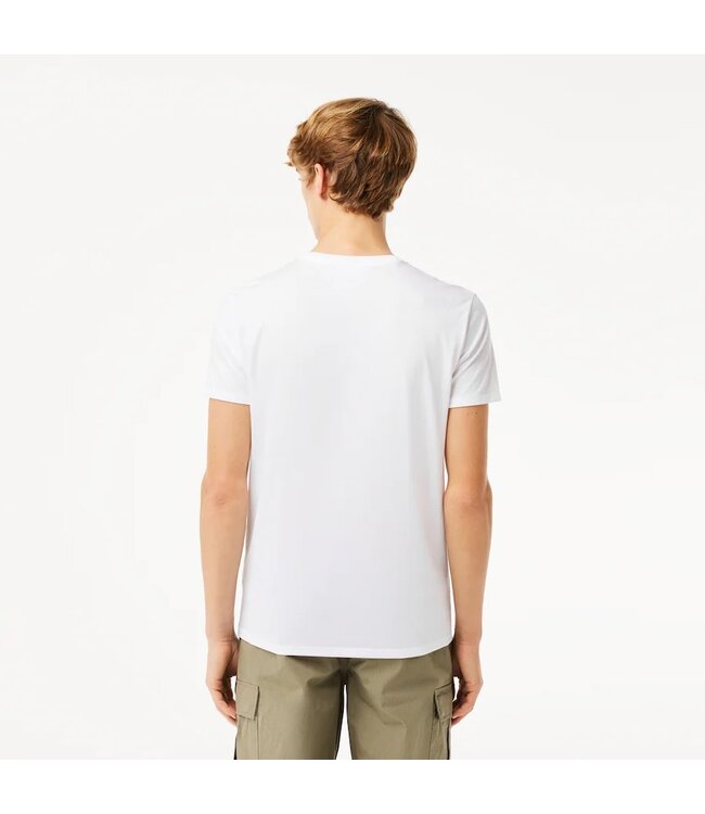 Lacoste T-SHIRT COL ROND EN JERSEY DE COTON PIMA UNI TH6709 BLANC 001