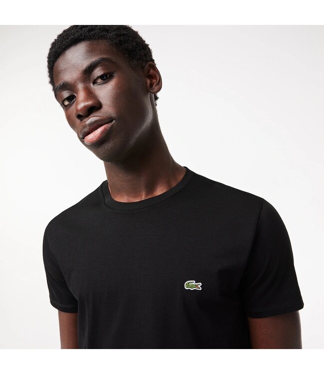 Lacoste T-SHIRT COL ROND EN JERSEY DE COTON PIMA UNI TH6709 NOIR 031