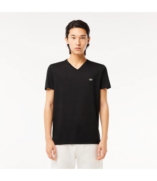 Lacoste T-SHIRT COL V EN JERSEY DE COTON PIMA UNI