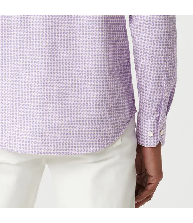 Bugatchi Chemise en coton Oooh à carreaux James Diamond DF9212K60 PINK