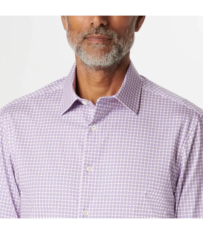 Bugatchi Chemise en coton Oooh à carreaux James Diamond DF9212K60 PINK