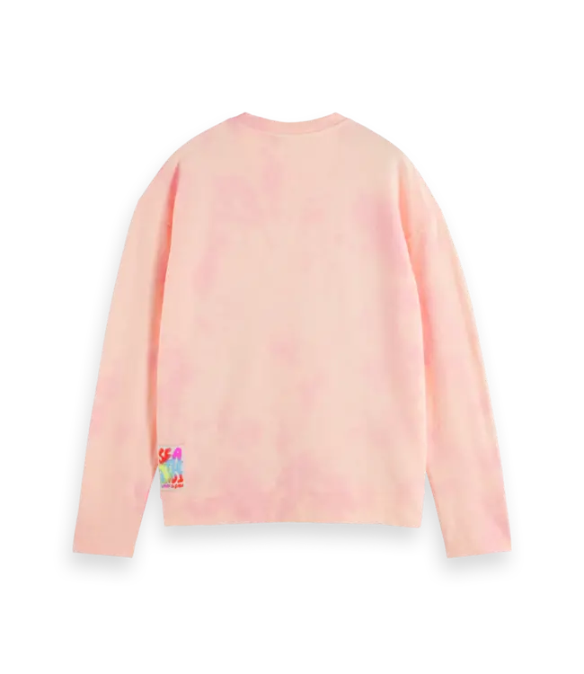 Scotch & Soda Sweat-shirt léger délavé en fluo 175684 800 DARK ORANGE