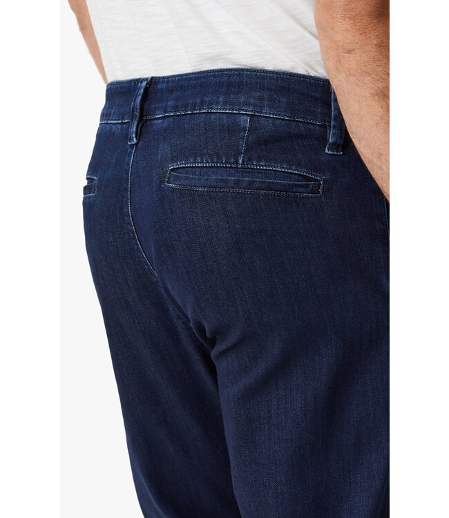 34 Heritage Jean chino slim Verona en tissu brossé foncé raffiné
