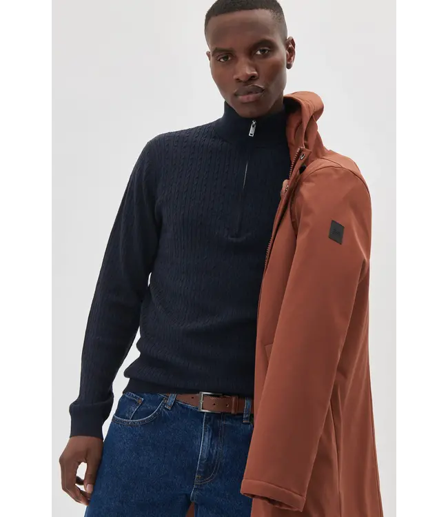 Matinique Pull en laine mérinos MAmason 30207108 1940111 DARK NAVY