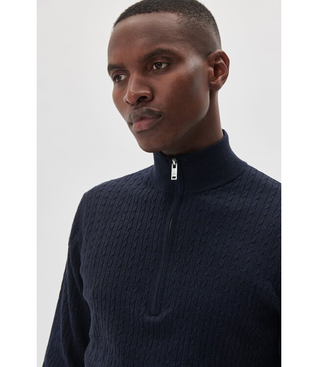 Matinique Pull en laine mérinos MAmason 30207108 1940111 DARK NAVY