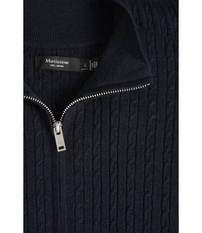 Matinique Pull en laine mérinos MAmason 30207108 1940111 DARK NAVY