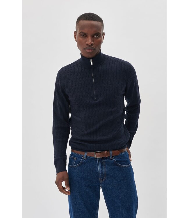 Matinique Pull en laine mérinos MAmason 30207108 1940111 DARK NAVY