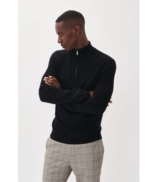Matinique Pull en laine mérinos MAmason Noir