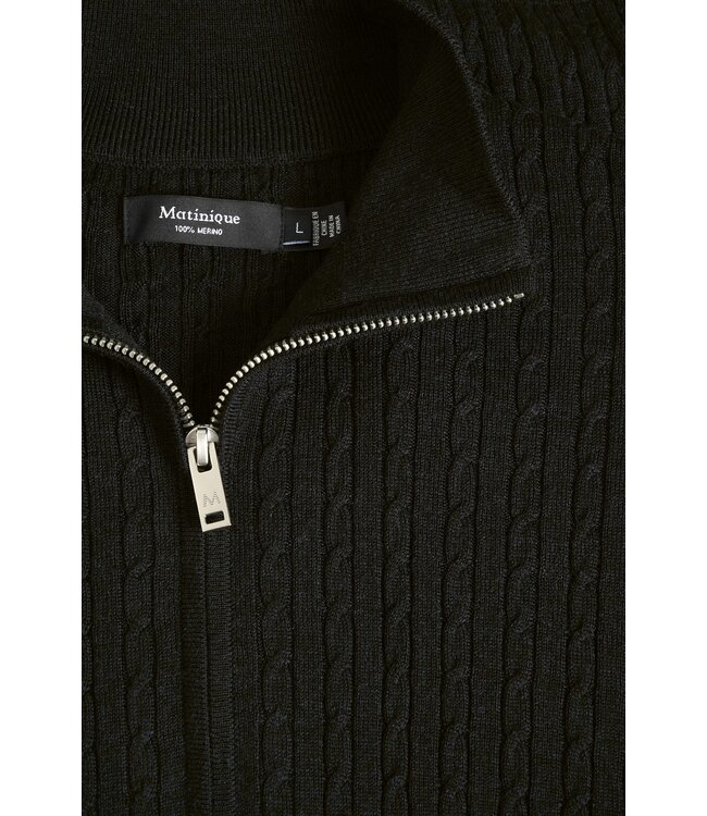 Matinique Pull en laine mérinos MAmason 30207108 300275 BLACK