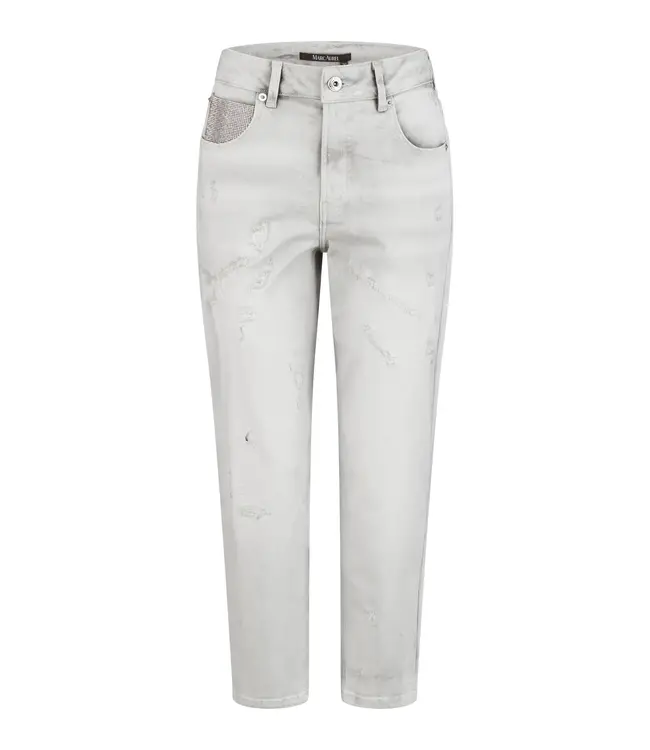 Marc Aurel Pantalon coupe courte en denim gris