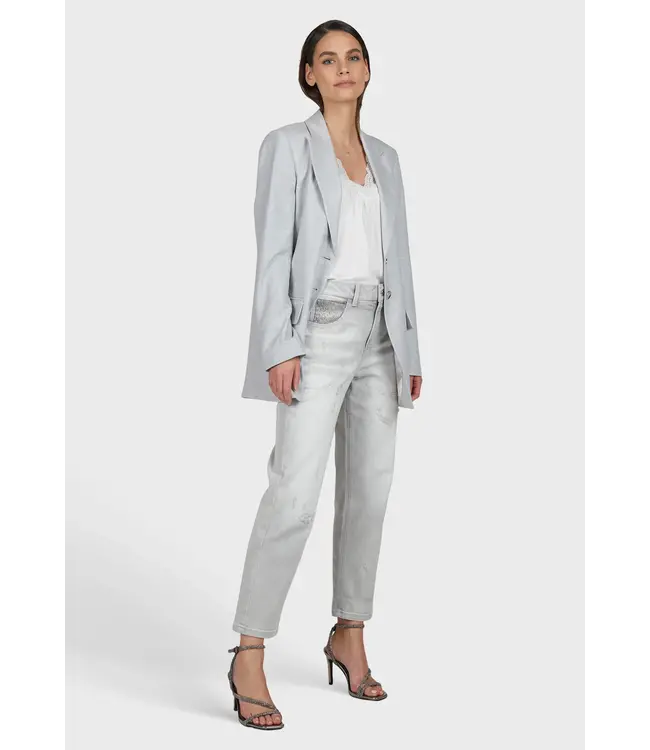 Marc Aurel Pantalon coupe courte en denim gris