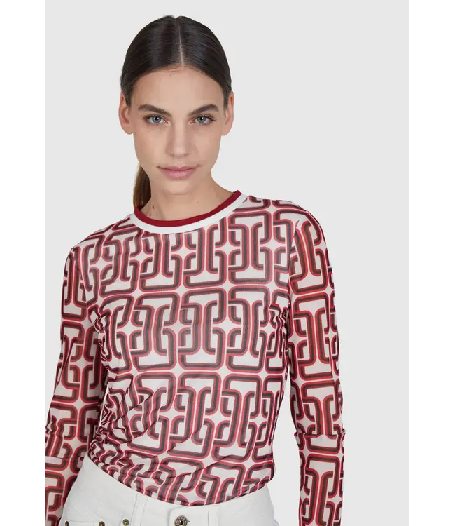 Marc Aurel Chemise en mesh à imprimé graphique rétro 7584 7000 73762 52251