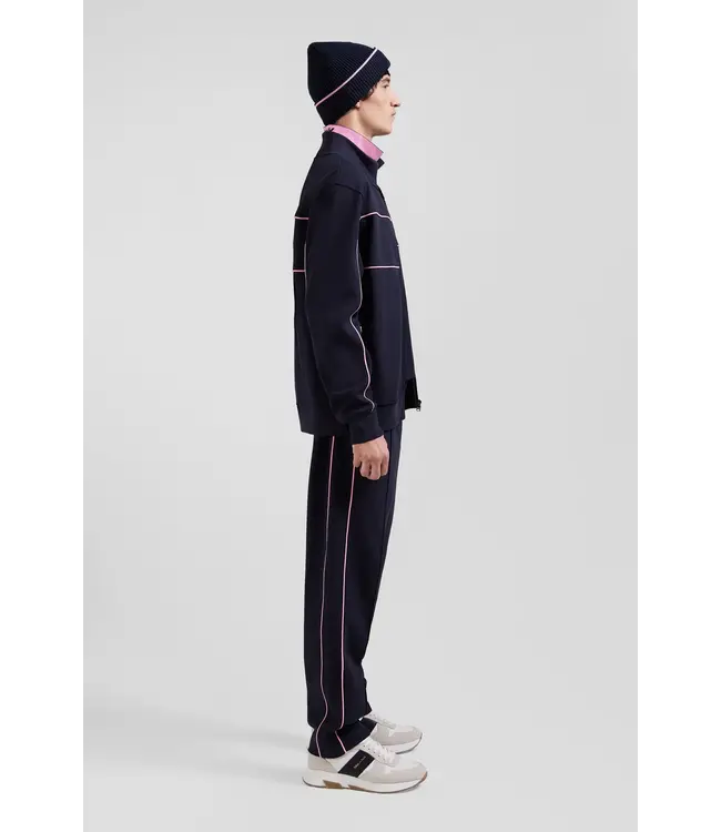 Eden Park Sweat-shirt zippé bleu marine H24MAISW0024 BLF