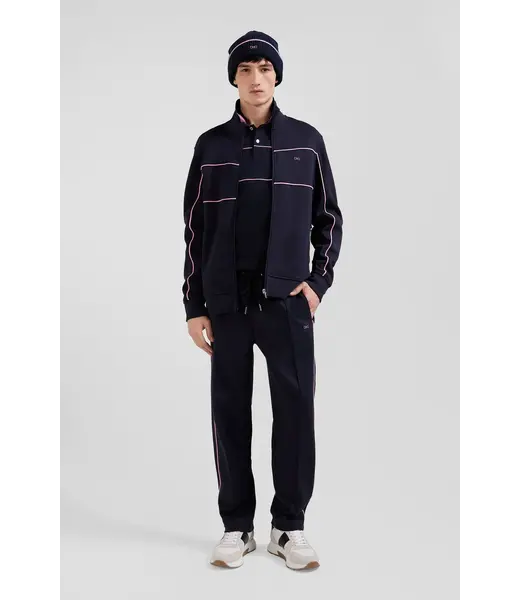 Eden Park Sweat-shirt zippé bleu marine