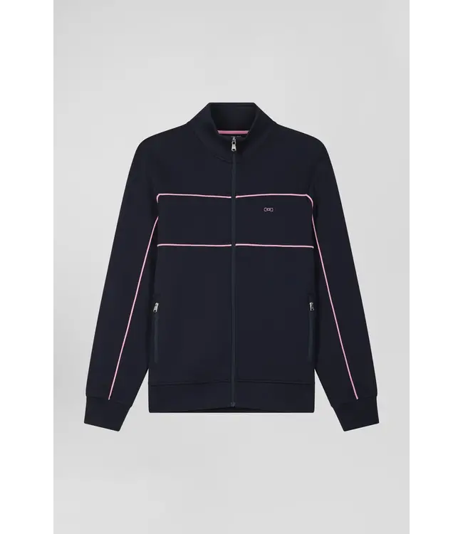 Eden Park Sweat-shirt zippé bleu marine H24MAISW0024 BLF