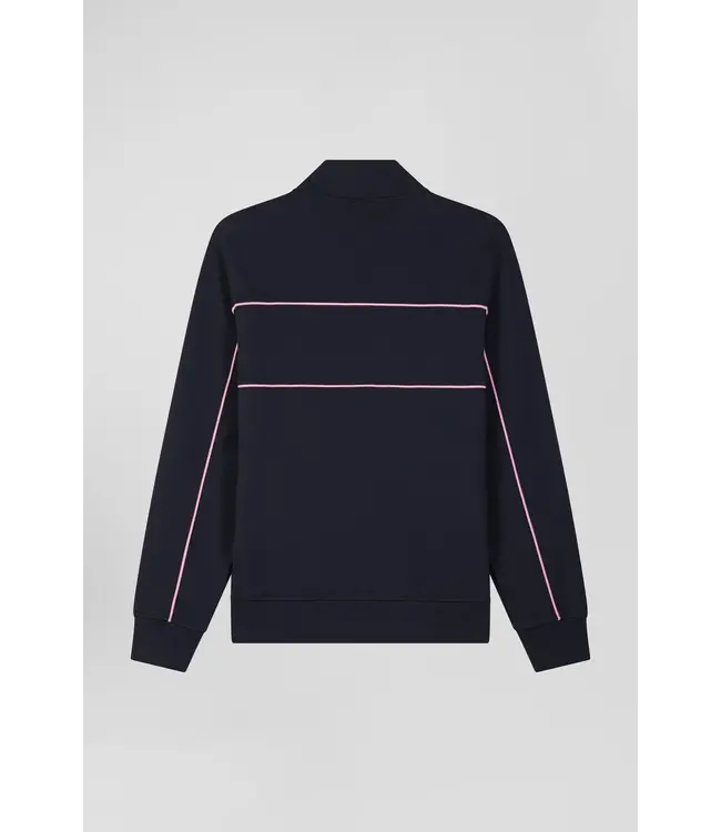 Eden Park Sweat-shirt zippé bleu marine H24MAISW0024 BLF