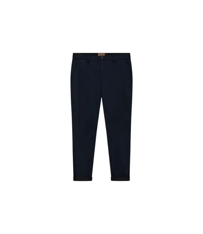 Mos Mosh Gallery Pantalon chino à cordon souple MMGHunt 501650/FA24 NAVY