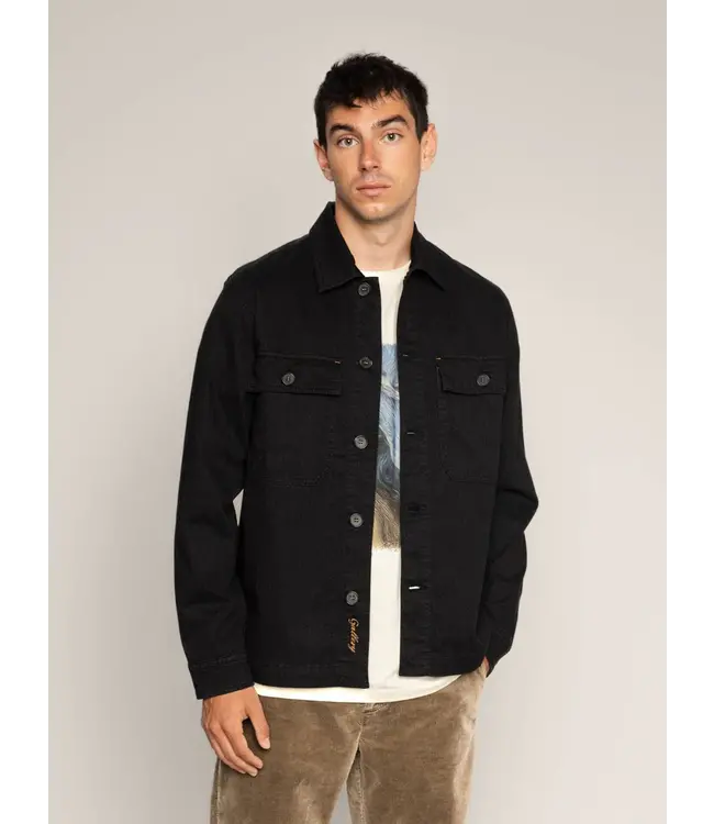 Mos Mosh Gallery Surchemise en tissu brossé MMGMatteo 506450/FA24 BLACK