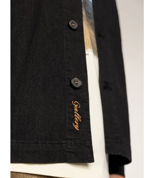 Mos Mosh Gallery Surchemise en tissu brossé MMGMatteo 506450/FA24 BLACK